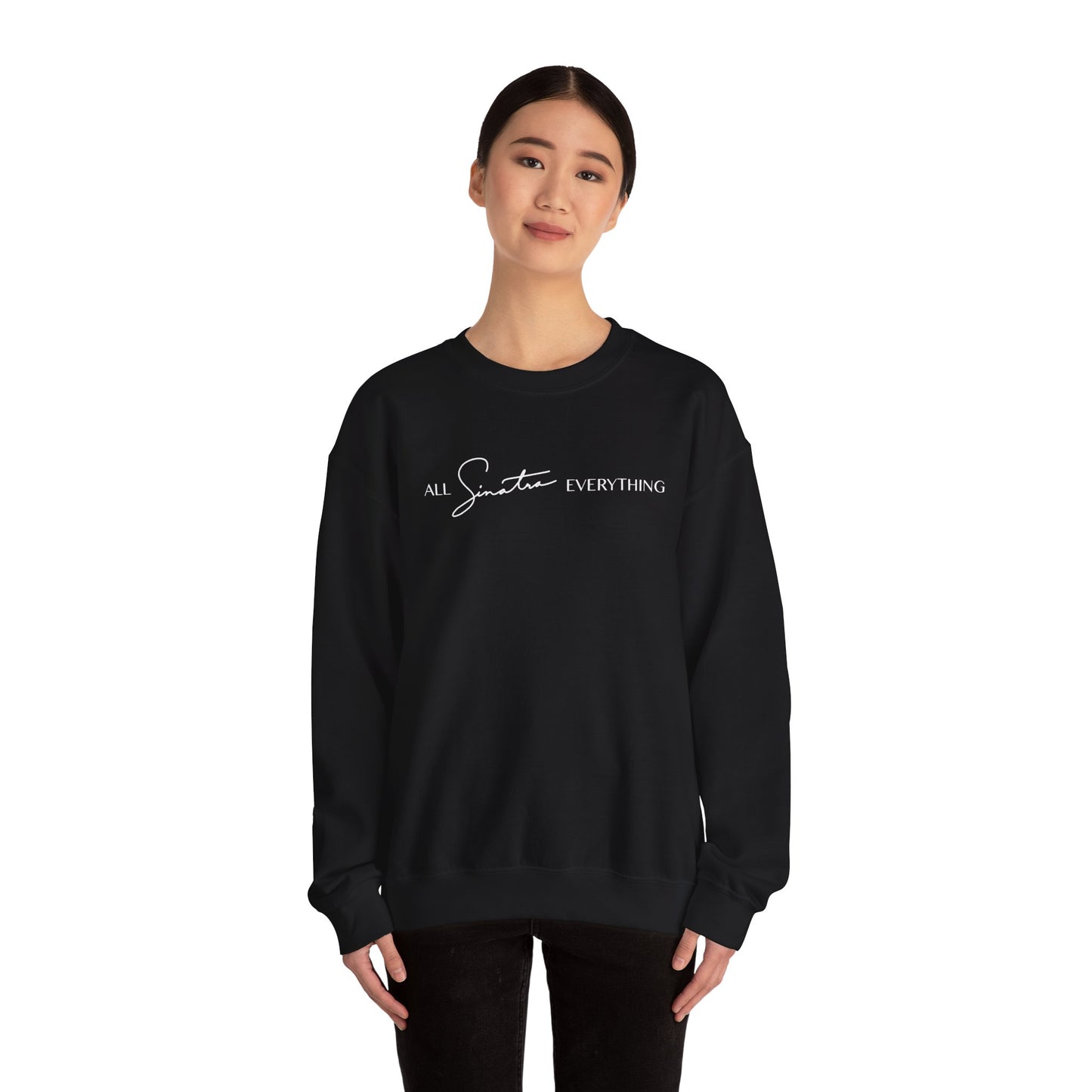 All Sinatra Everything Black Crewneck Sweatshirt