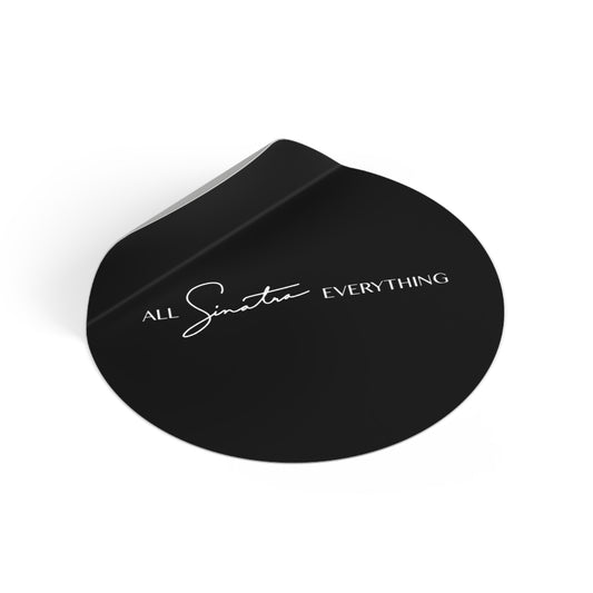 All Sinatra Everything Black Vinyl Sticker