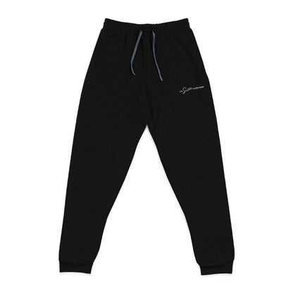 All Sinatra Everything Black Embroidered Unisex Joggers
